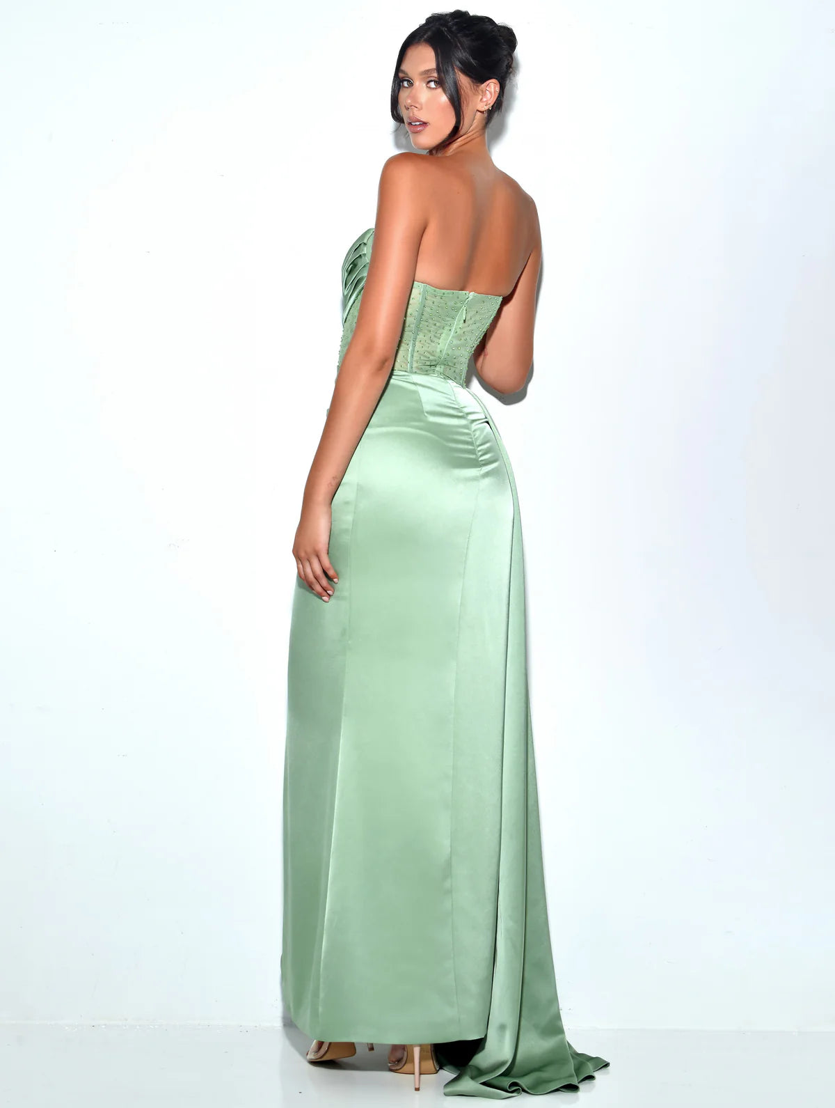 Miss Circle New York Dress Rental - Holly Basil