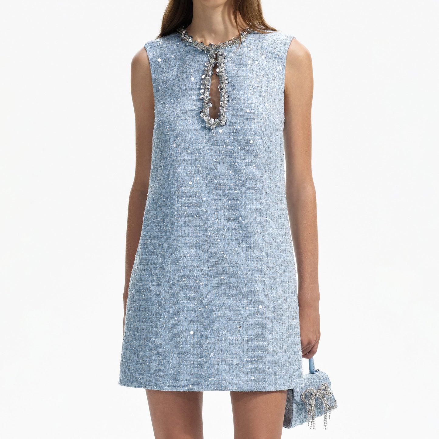 Închiriere Rochie Self-Portrait - mini din bouclé cu paiete
