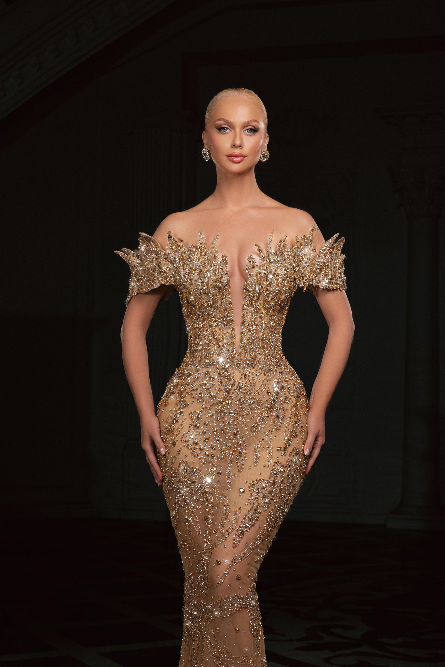 Închiriere Rochie Haute Couture - BRILLER Gold