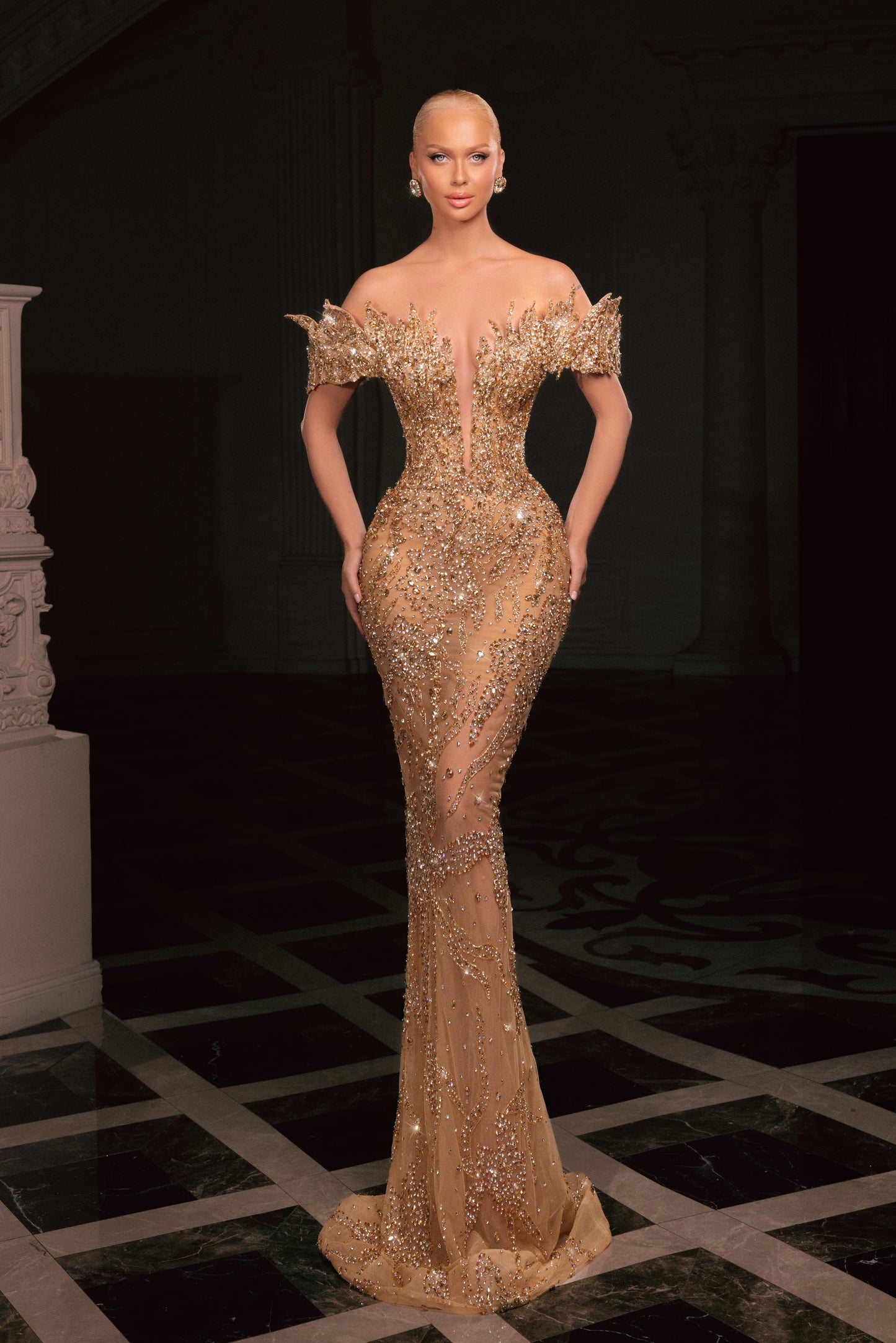 Închiriere Rochie Haute Couture - BRILLER Gold