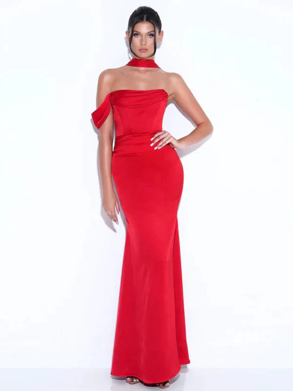 Închiriere Rochie Miss Circle New York - roșie lungă sirenă