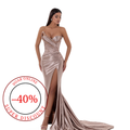 Închiriere Rochie Haute Couture - Albina Dyla LONG nude Dress with split