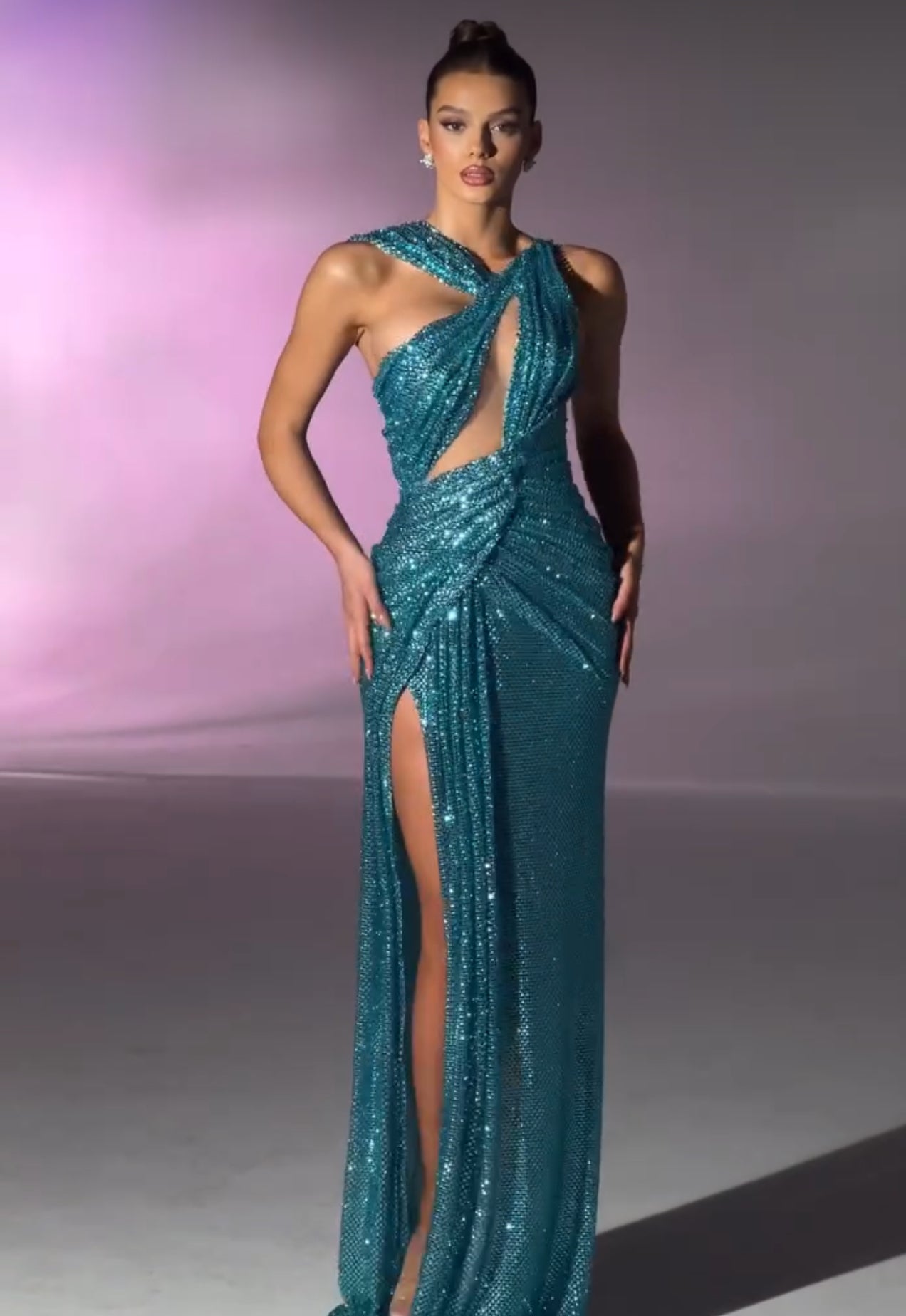 Închiriere Rochie Haute Couture -Vlora Mustafa Azul