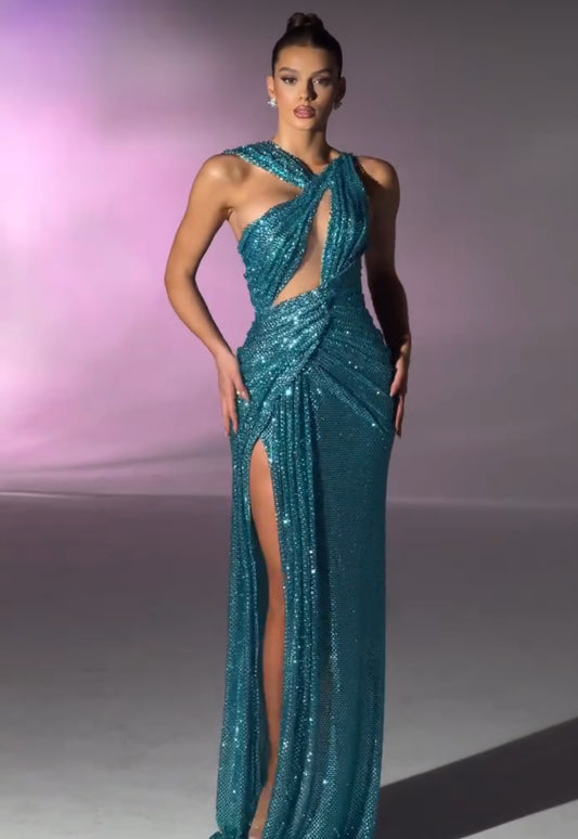 Închiriere Rochie Haute Couture -Vlora Mustafa Azul