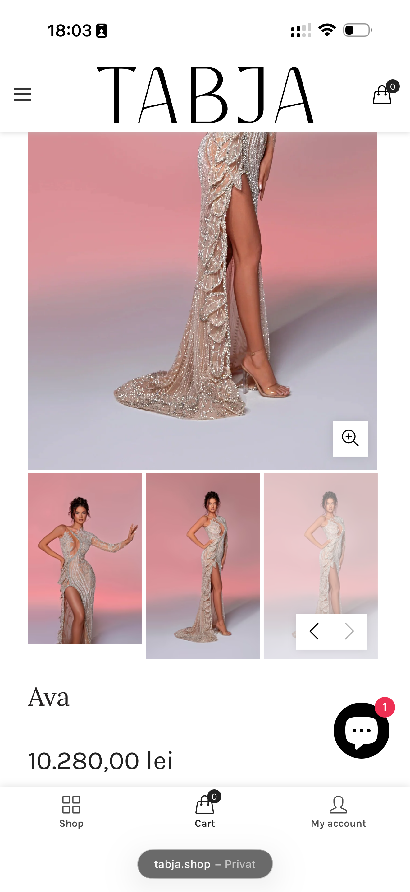 Închiriere Rochie Haute Couture Tabja - AVA