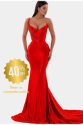 Închiriere Rochie Haute Couture - Albina Dyla LONG RED DRESS