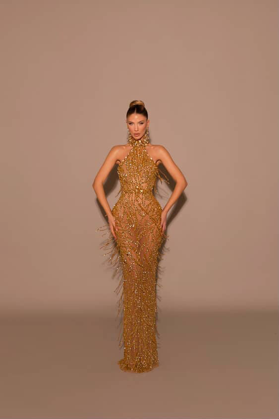 Închiriere Rochie Haute Couture Kosovo Designer -  Soleil - Fjolla Haxhismajli