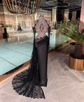 Închiriere Rochie Haute Couture Kosovo Designer - BARON - Back and white