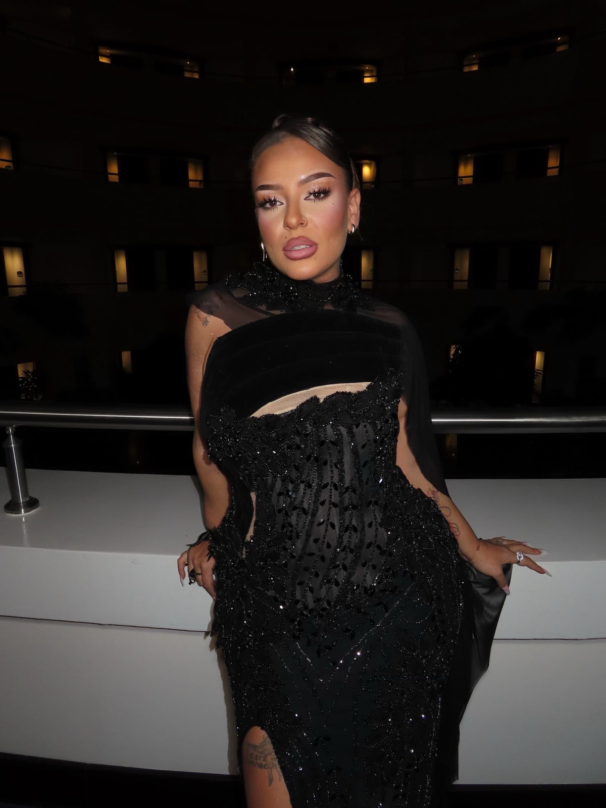Închiriere Rochie Haute Couture Kosovo Designer - Black Veil