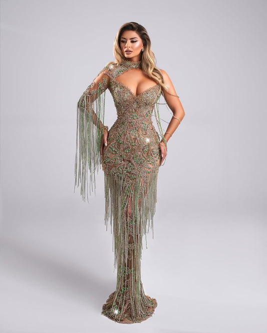 Închiriere Rochie Haute Couture BLINI - ONOLE LONG DRESS WITH CRYSTALS